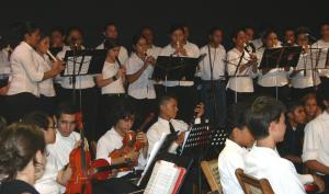 Concierto de medio año de la Orquesta Juvenil de Nicaragua, Coro de la Casa de los Tres Mundos y Coro de Sinfonietta